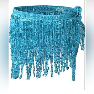 NWT~Sequin Skirt Women Fringe SKIRT ONLY
